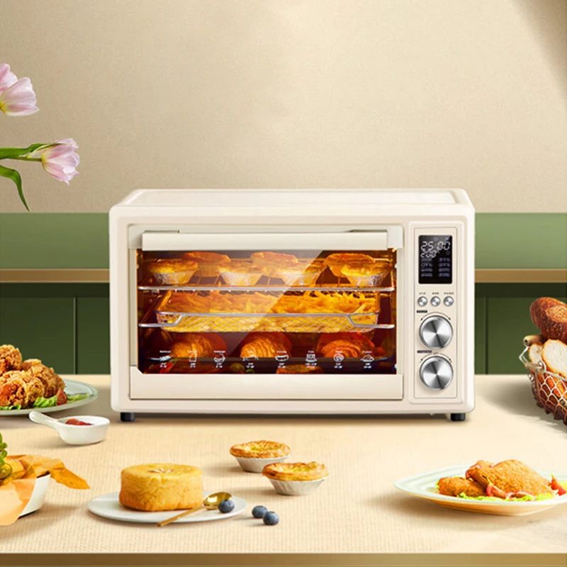 

New Electric Oven air Fryer Household Multifunctional Cake Bread Family Oven Baking Machine 32L Large Capacity