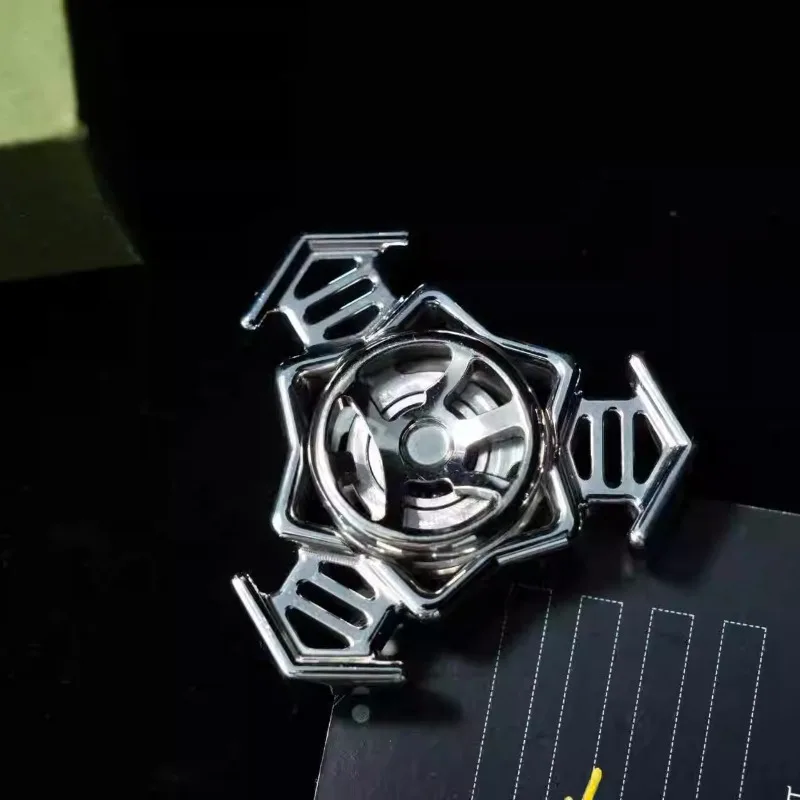 QEDC Beijing Exhibition Edição limitada Brinquedo de descompressão de mesa Fidget Spinner de três páginas