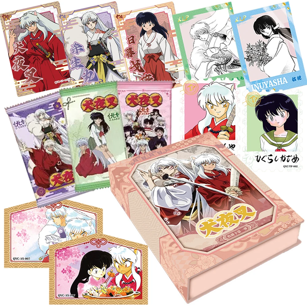 

Inuyasha Collection Card Fantasy Anime Creative High Quality Gilded Paper Carving Card for Boy Girl Christmas Precious Toy Gifts