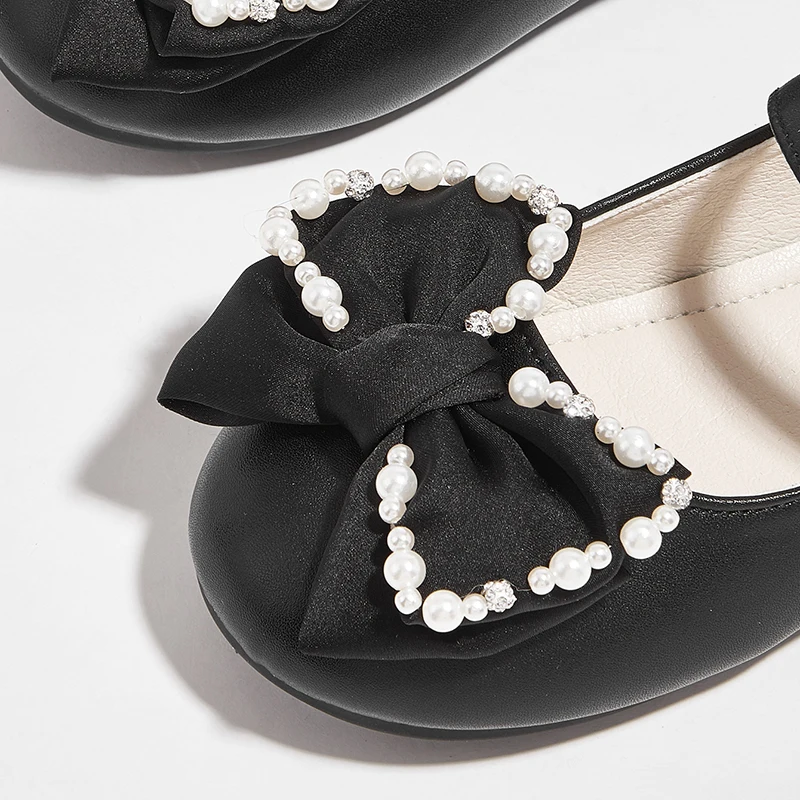 أحذية حفلات للفتيات على طراز الأميرة بنعل ناعم مريح لربيع وخريف جديد 2025 أحذية فردية للفتيات الصغيرات