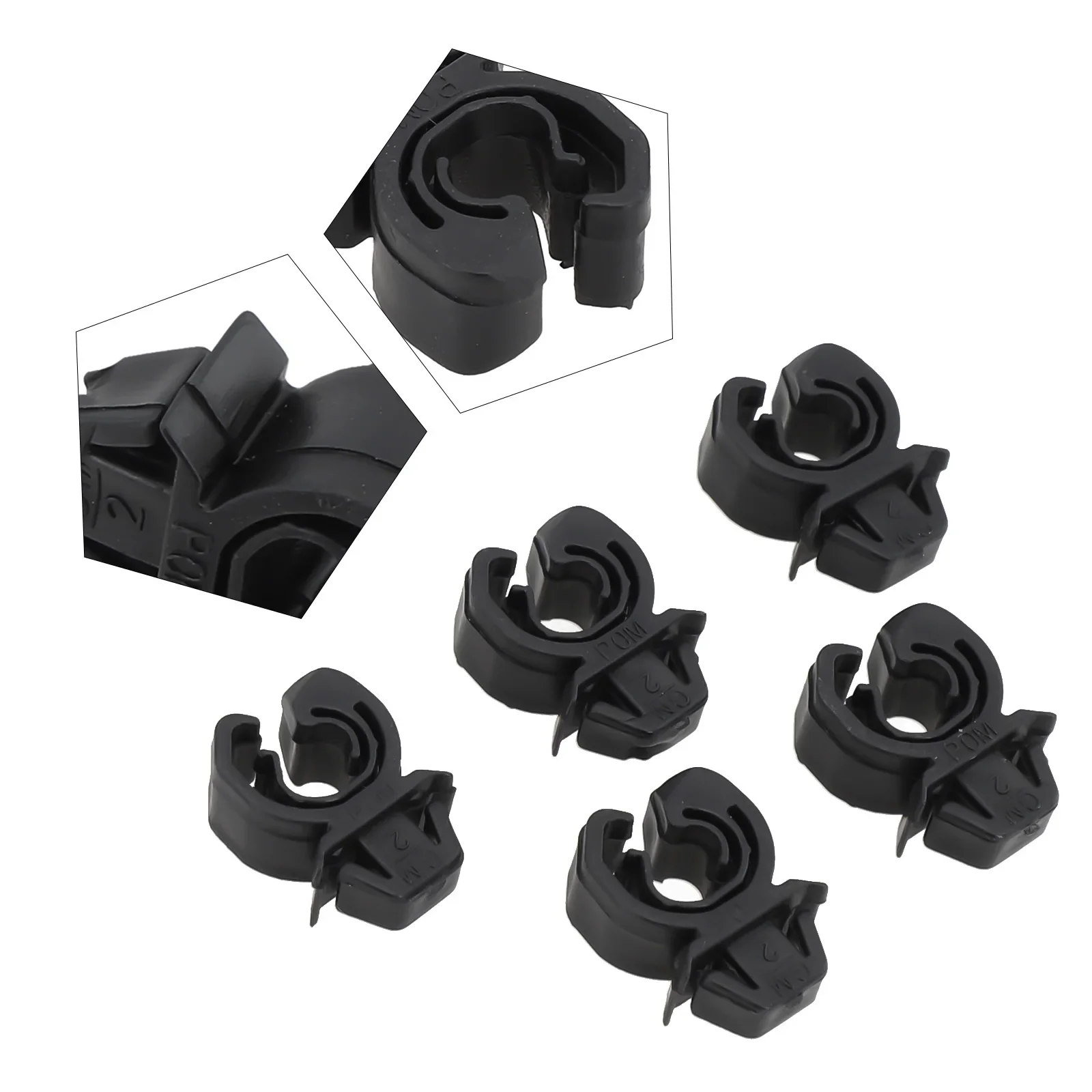 5pcs Hood Bonnet Rod Clip Clamp Holder For Opel Astra G Zafira A Ampera Plastic Black Rod Clip New And High Quality.