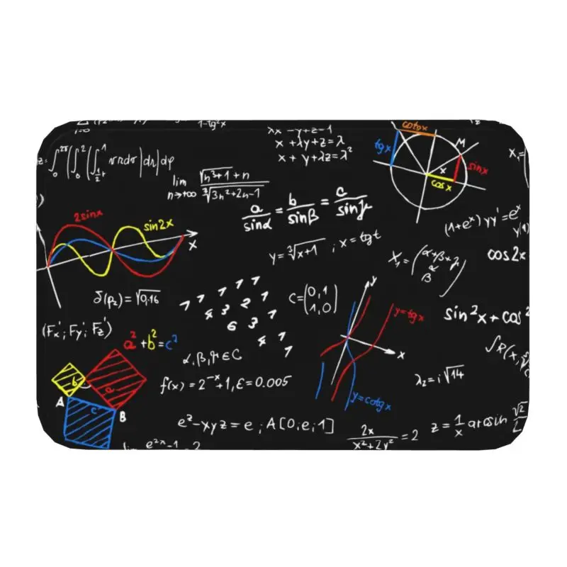 Geek Physics Equations Front Door Floor Entrance Mat Outdoor h Science Teacher Bathroom Kitchen   Living Room Rug