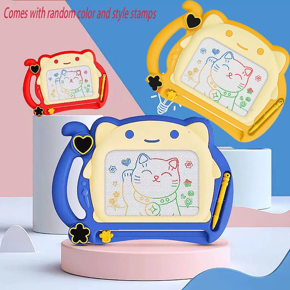 Cartoon Children's colorful Graffiti Board Erase Magnetic Board Writing Board Early Education Enlightenment Accessories Random