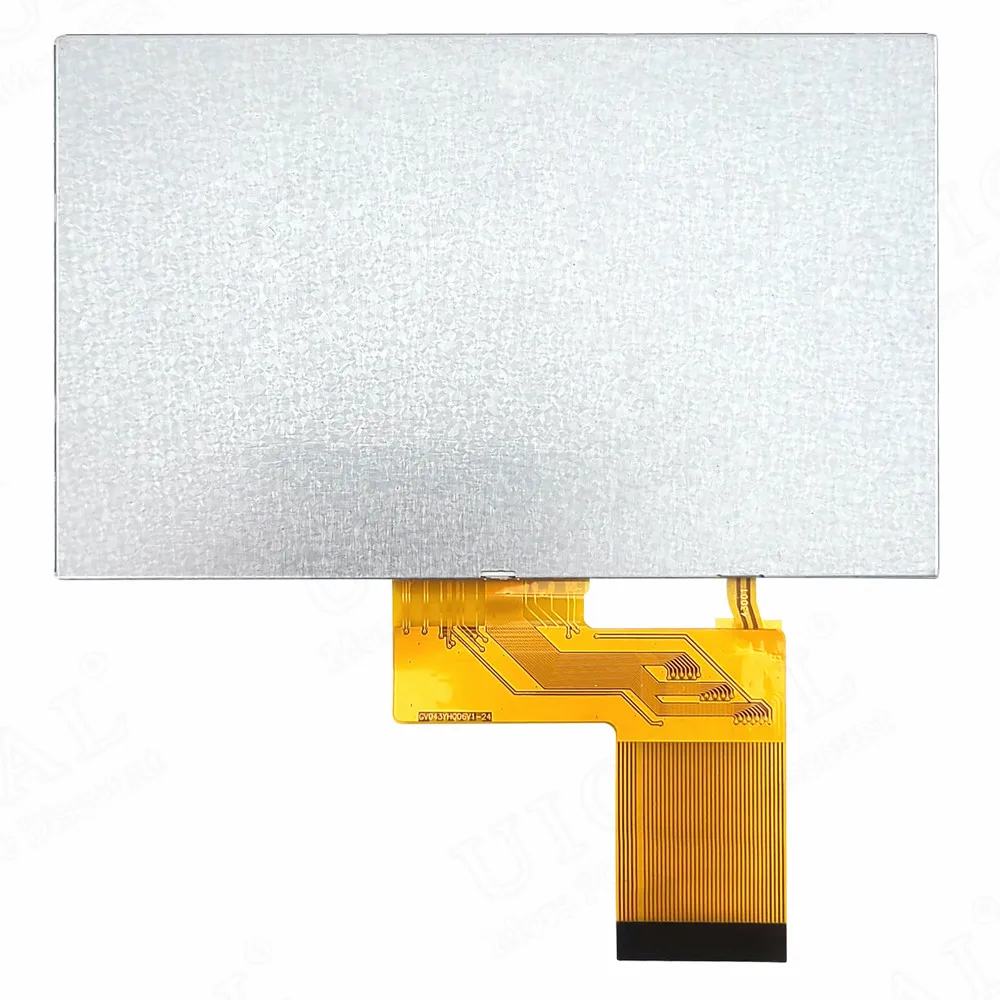 Módulo de tela LCD TFT de 4,3 polegadas 480*272 HD IPS TN ST7280 Plug-in 40PIN Interface RGB de 24 bits 3.3V 500 1000 Luminância