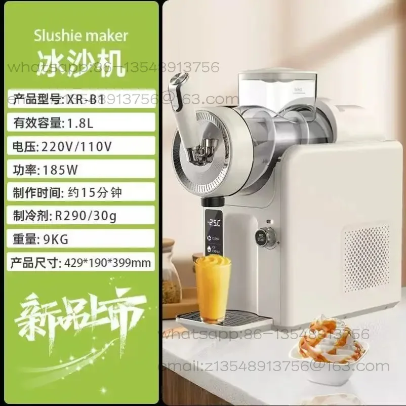 Compressor Ice Cream & Slushie Maker for Home Use - 1.8L Capacity, 30-Min Quick, LED Display, Easy Clean In Stock