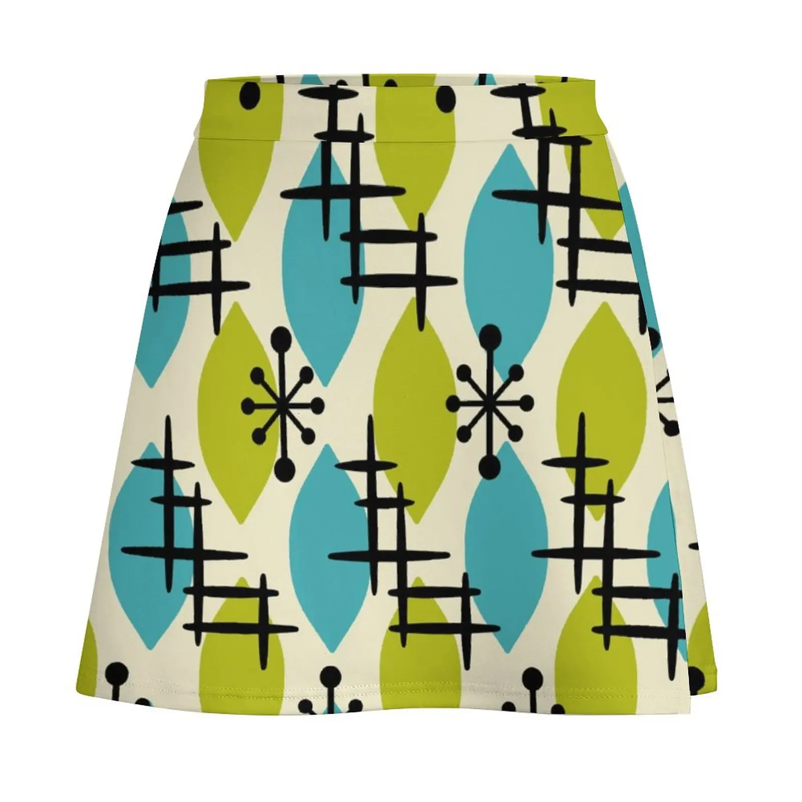 Mid Century Modern Atomic Drops 230 Mini Skirt women's summer clothing 2026 womens skirts luxury evening dresses 2026 Mini Skirt