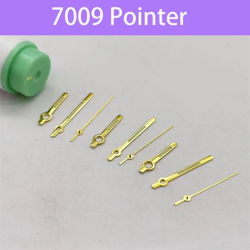 3 Sets Gold Watch Pointer Suitable for 7009 Mechanical Movement - Hour Hand Minute Hand Second Hand Three Needles Watch Accessor