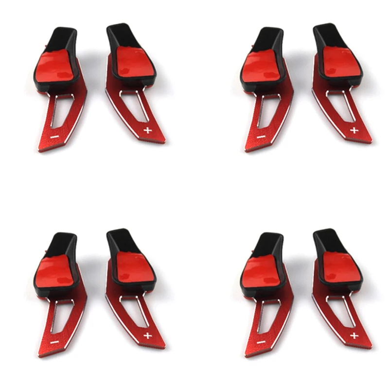 

8X Steering Wheel Shift Paddle For-Golf 6 Mk5 Mk6 Jetta R20 R36 Cc Scirocco Shifter Extension(Red)