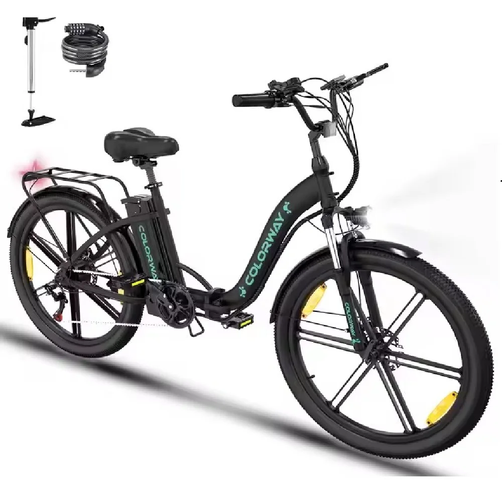 

Black BK37M Wholesale Mountain E-Bike with 7 Speeds Transmission for US Market CE Certified