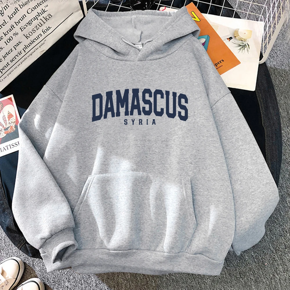 Damascus Syria Hoodie 2025 Women/men Harajuku Aesthetic Hoodies Autumn Winter Clothes Pullover Sweatshirt Vintage