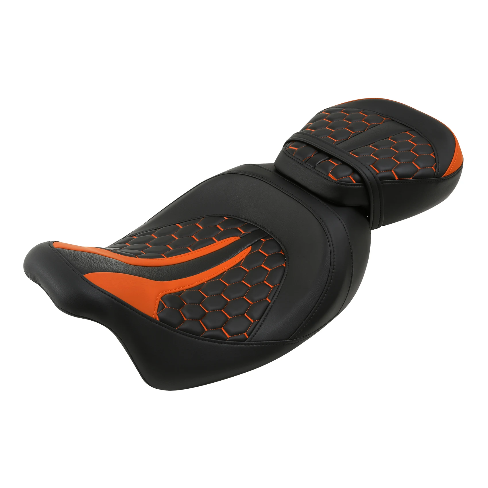 Motorcycle Driver & Passenger Seat Fit For Harley Touring Street Glide Road Glide Road King Electra Glide 2009-2023