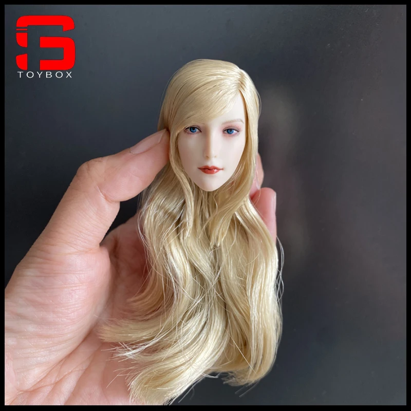 

SUPER DUCK SET043 1/6 Скульптура головы эльфа со сменными ушками, светлые волосы, резьба по голове, подходит для женской экшн-фигурки 12 дюймов, тело