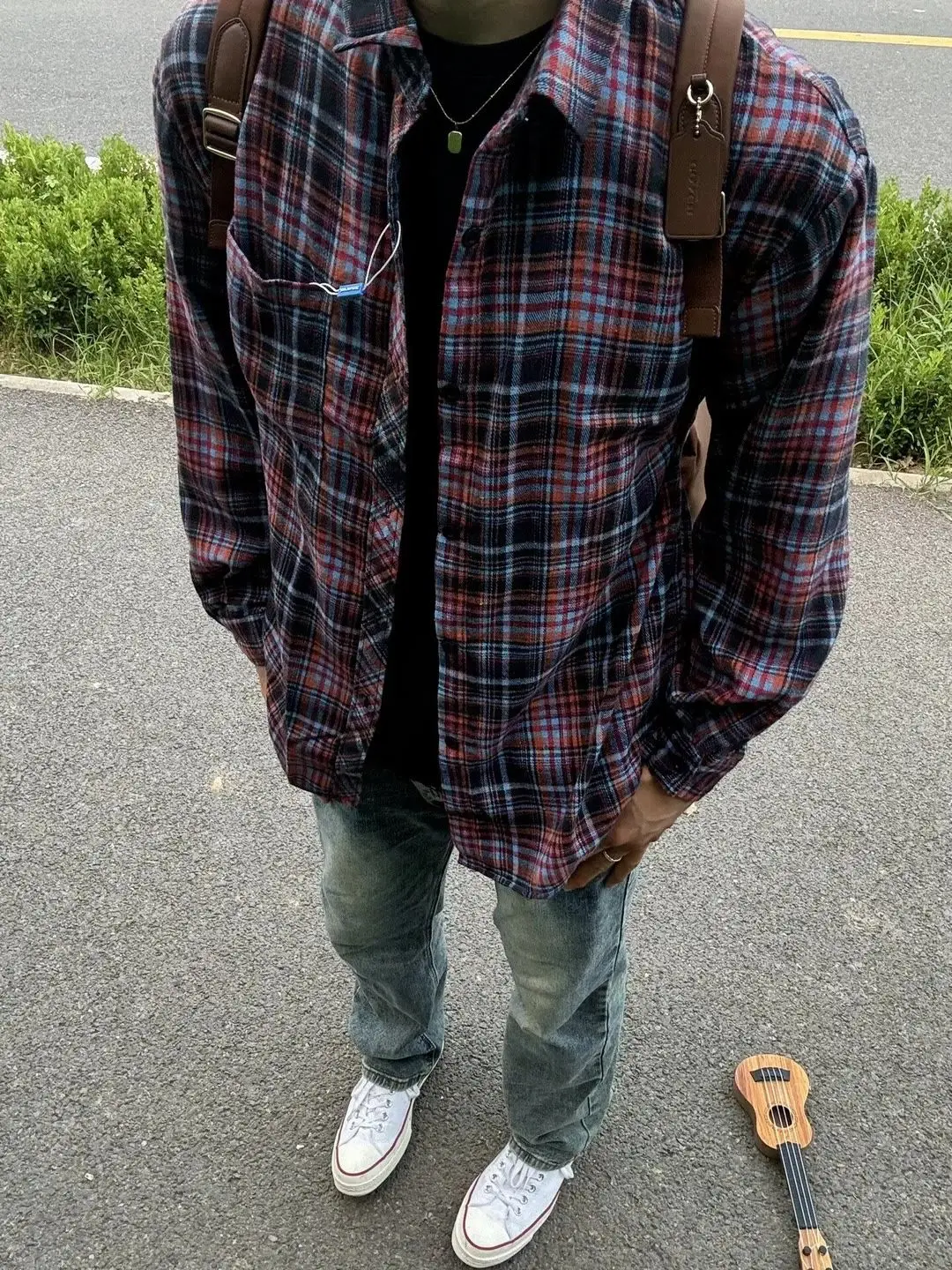 

Ретро-американская фиолетовая рубашка в клетку, повседневная, свободного кроя, с удлиненными рукавами, защита от солнца, модная верхняя одежда для пар