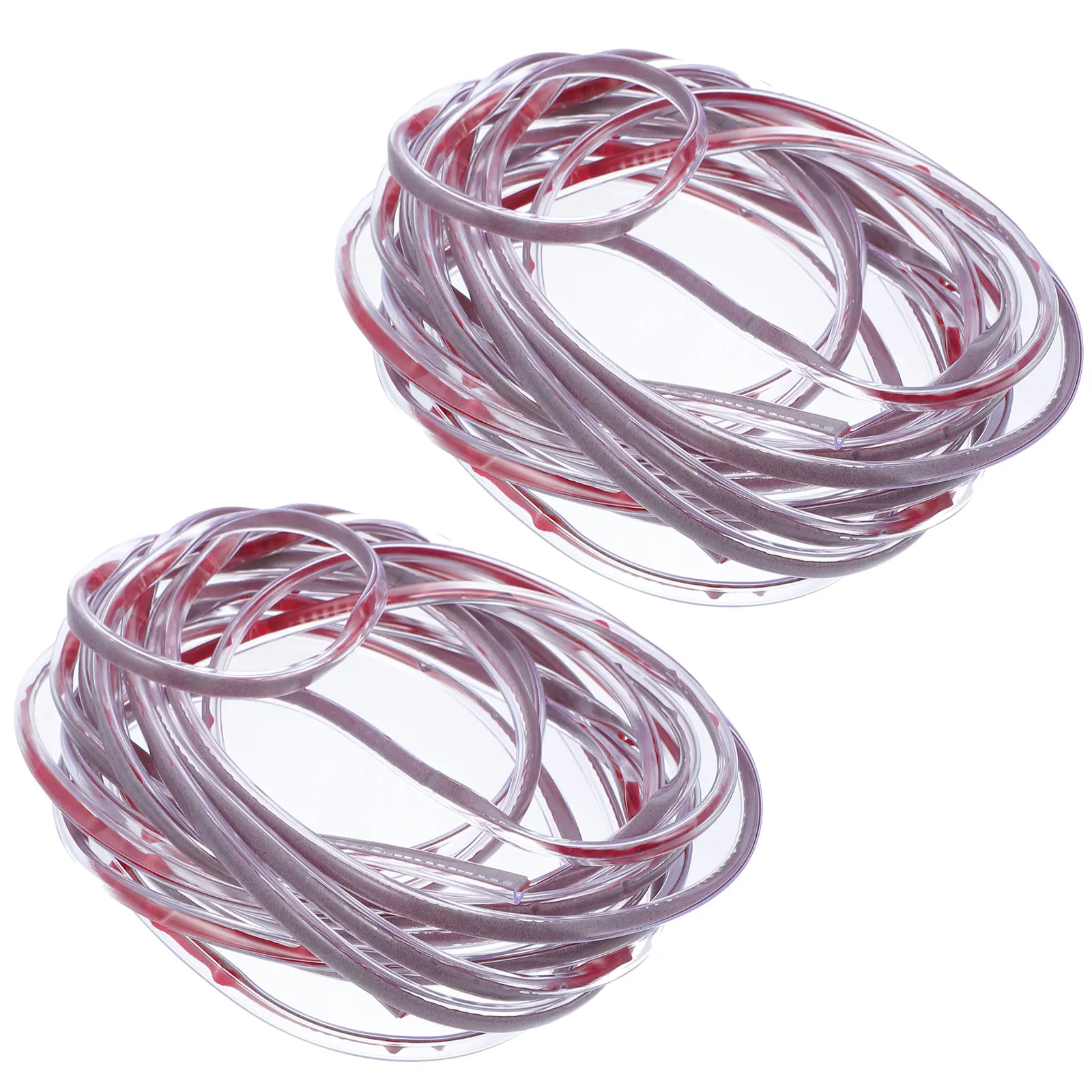 

2 Pcs Car Door Edged Guards Bumper Strip Protector Crash Sticker Auto Trim Safe Materials Durable Excellent Texture Easy