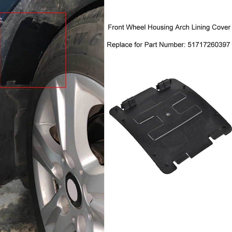 Car Front Wheel Arch Fender Liner Access Panel Cover Cap for BMW 1 2 3 4 Series F20 F21 F22 F23 F87 F30 F31 F80 F34 F32 F82 F33