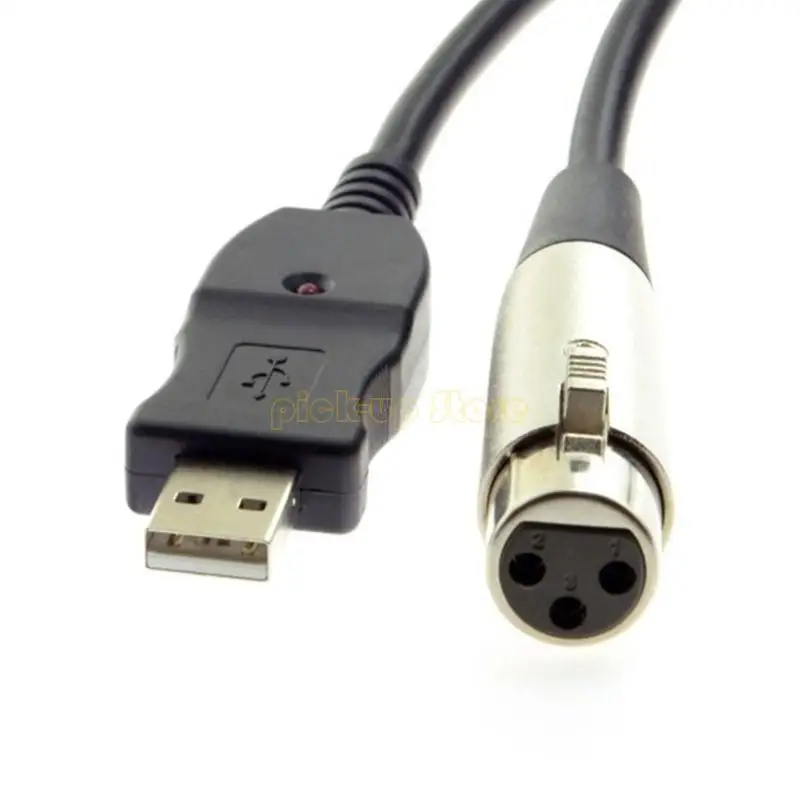 Q5WA男性USBから3pinの女性サウンドケーブルラインライブストリーミングと放送用