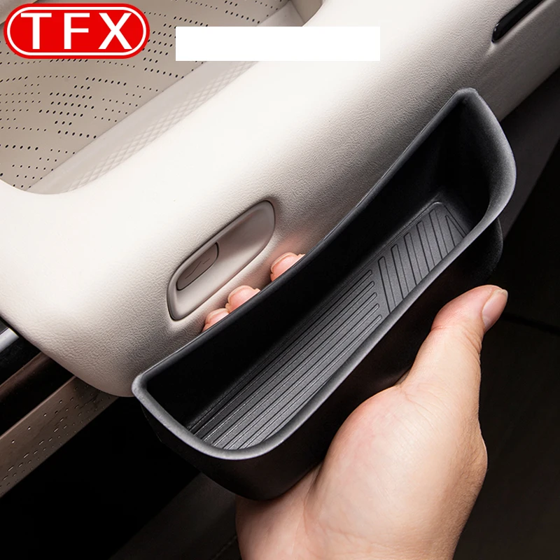 

For Zeekr 7X 2024 2025 Car Styling Door Handle Storage Box Silicone Black Interior Storage Box Auto Accessories