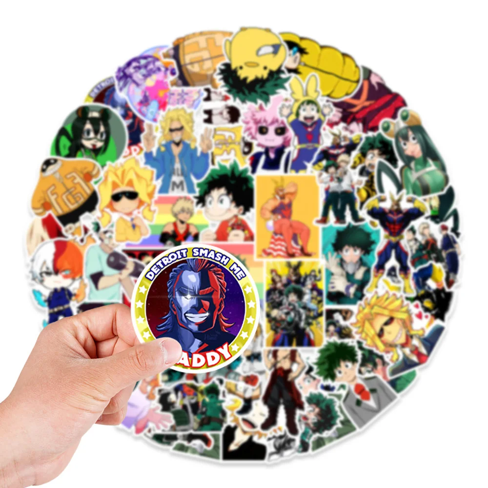 10/30/50/100PCS My Hero Academia Anime Stickers Aesthetic DIY Skateboard Phone Case Laptop Waterproof Colorful Kid Cool Stickers