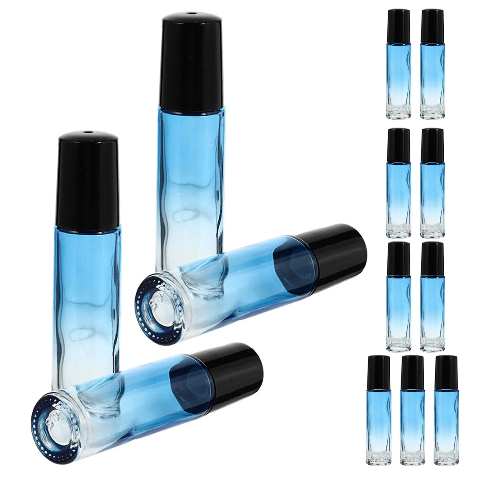 

20Pcs 10Ml Glass Roller Ball Bottles for Essential Oils Perfume Aromatherapy Eye Brow Scalp Massage Travel Skincare Refillable