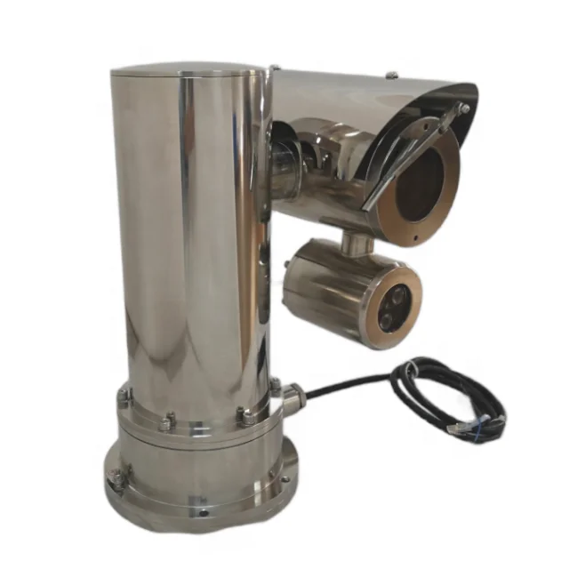 2025 La più recente telecamera PTZ anticorrosione IP 2MP 25x in acciaio inossidabile IR 100m AC240V Rotazione di 360 gradi Visione notturna Uso marino