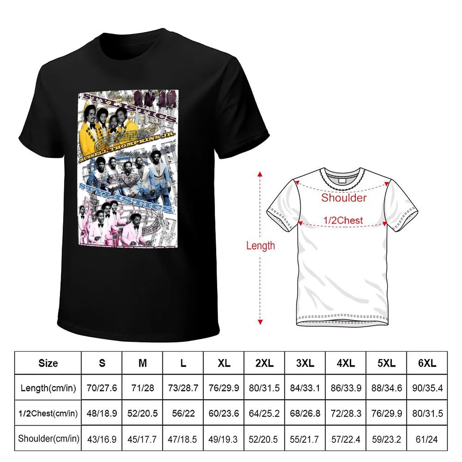 Stylistics Russell Thompkins Jr. D-1 Poster T-Shirt t shirt man luxury T-Shirt
