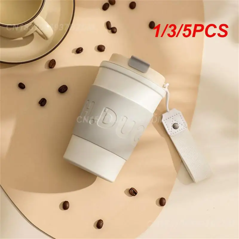 1/3/5PCS Stainless Steel Water Cup Leak-proof Durable Car Water Cup Practical Multi-function Thermos Cup Home Supplies