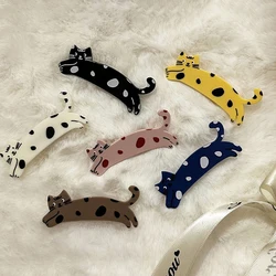 Cute Hair Clip For Spotted Cat BB Hair Claw Side Clips Women Girl Kids Child Hairpin Gift Hair Accessories Headwear Ornament