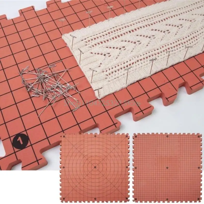 

9-шт. Блокирующие коврики. Блокирующая доска для вязания. Блокирующие коврики. Сетки для вязания крючком. Доска. Аксессуары для вязания крючком.