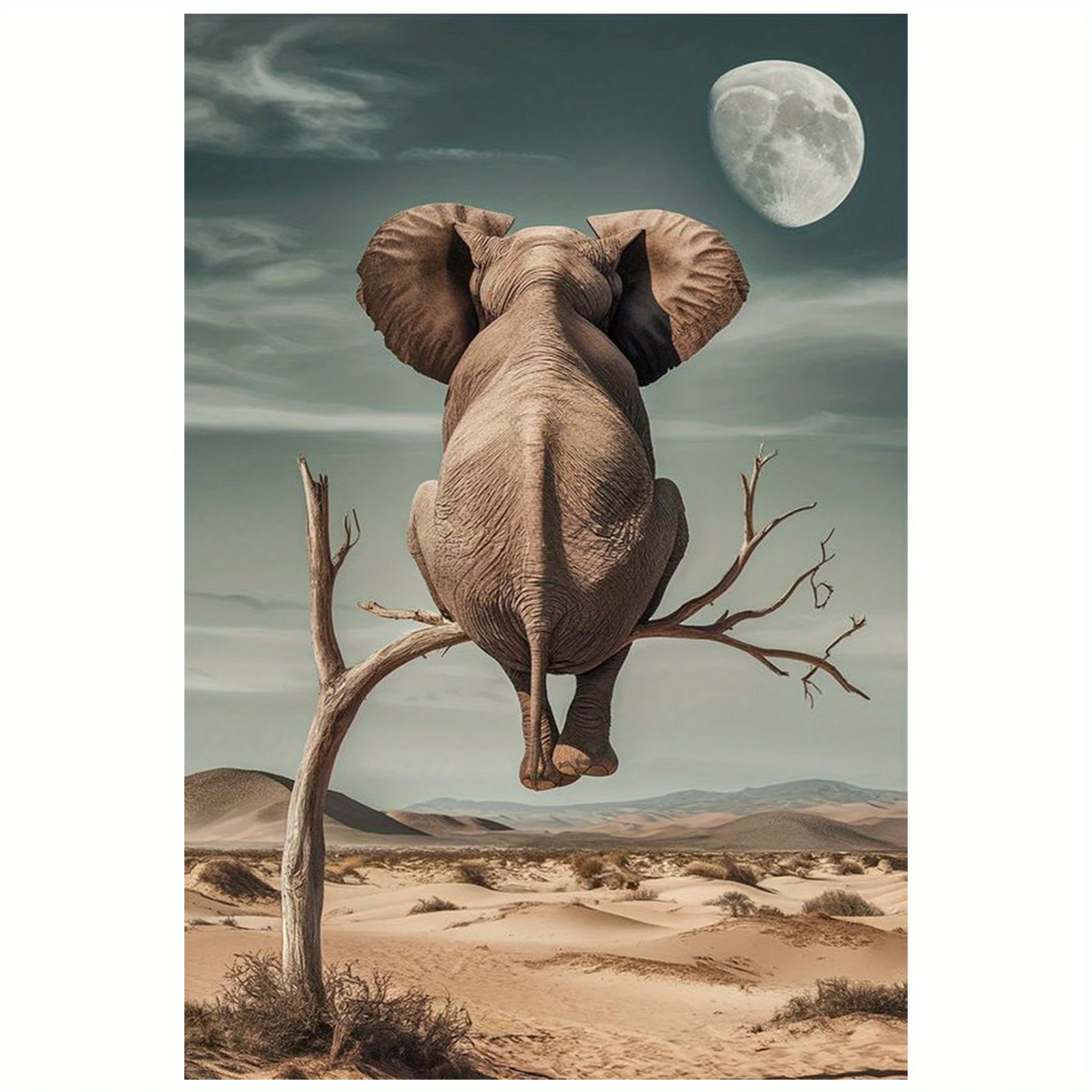 

Пазлы «Медитация слонов и луна» 500/1000/1200/2000 элементов, семейные развивающие игры для игровой комнаты, спальни, подарки