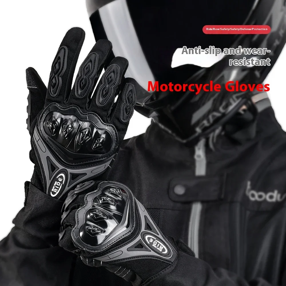 Motorcycle Gloves Motorcycle Cross-country Winter Warm Full Finger Touch Screen Anti-fall Racing Gloves