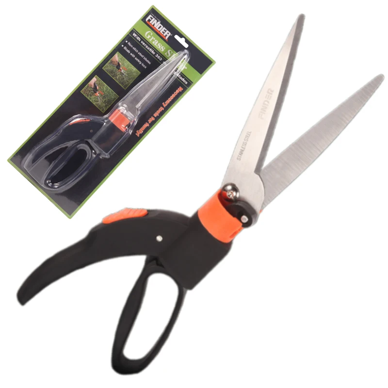 

Multi-functional Gardening Grass Shears 360° Rotating Mowing Scissors Stainless Steel Shears Plant Cutting Scissor Garden Tool