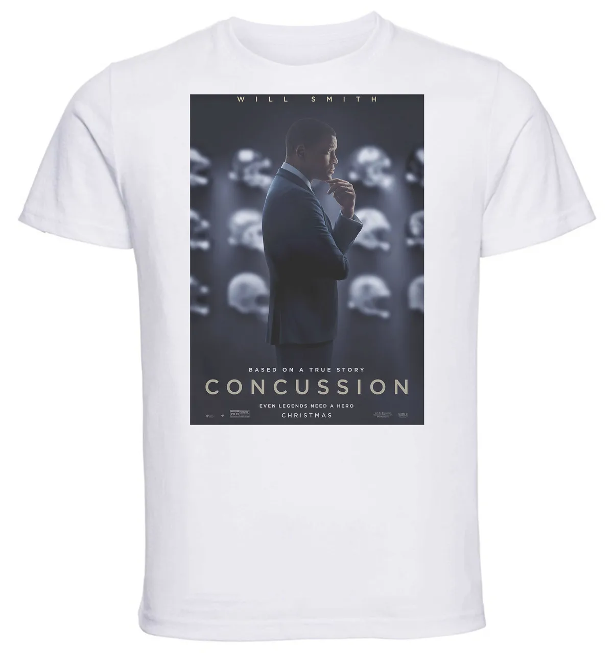 T-shirt Unisex - White - Concussion Playbill