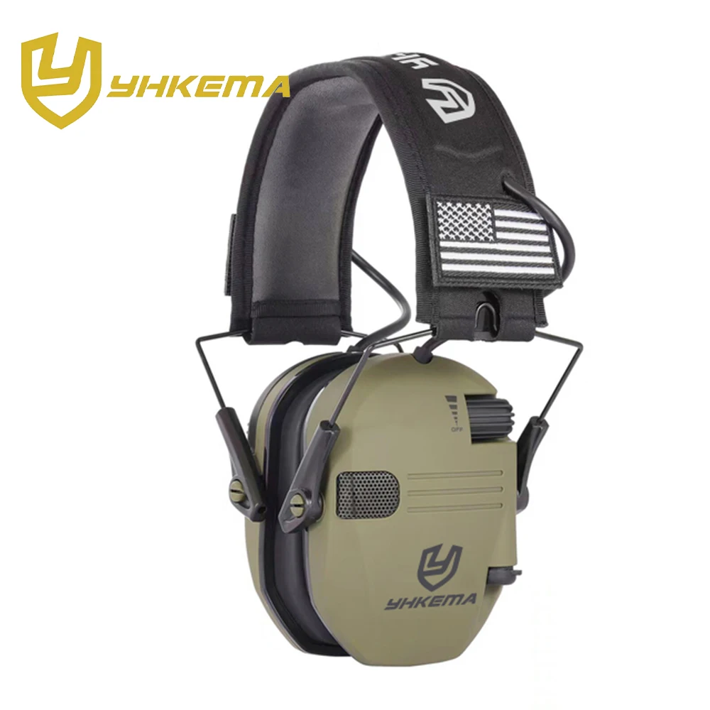 Tactische Beveiliging Koptelefoon Buitensporten 23dB Anti Geluid Headset Impact Geluidsversterking Gehoor Jacht Oor