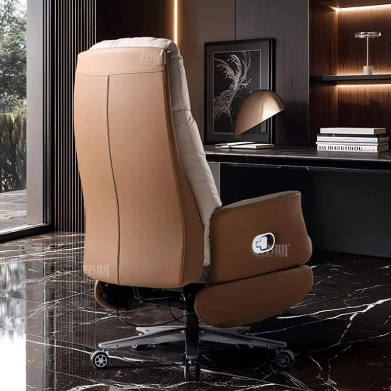 Kursi Kantor Nyaman Komputer Sandaran Kaki Ergonomis Kursi Kantor Santai Belajar Tahta Furnitur Trendi Silla Oficina