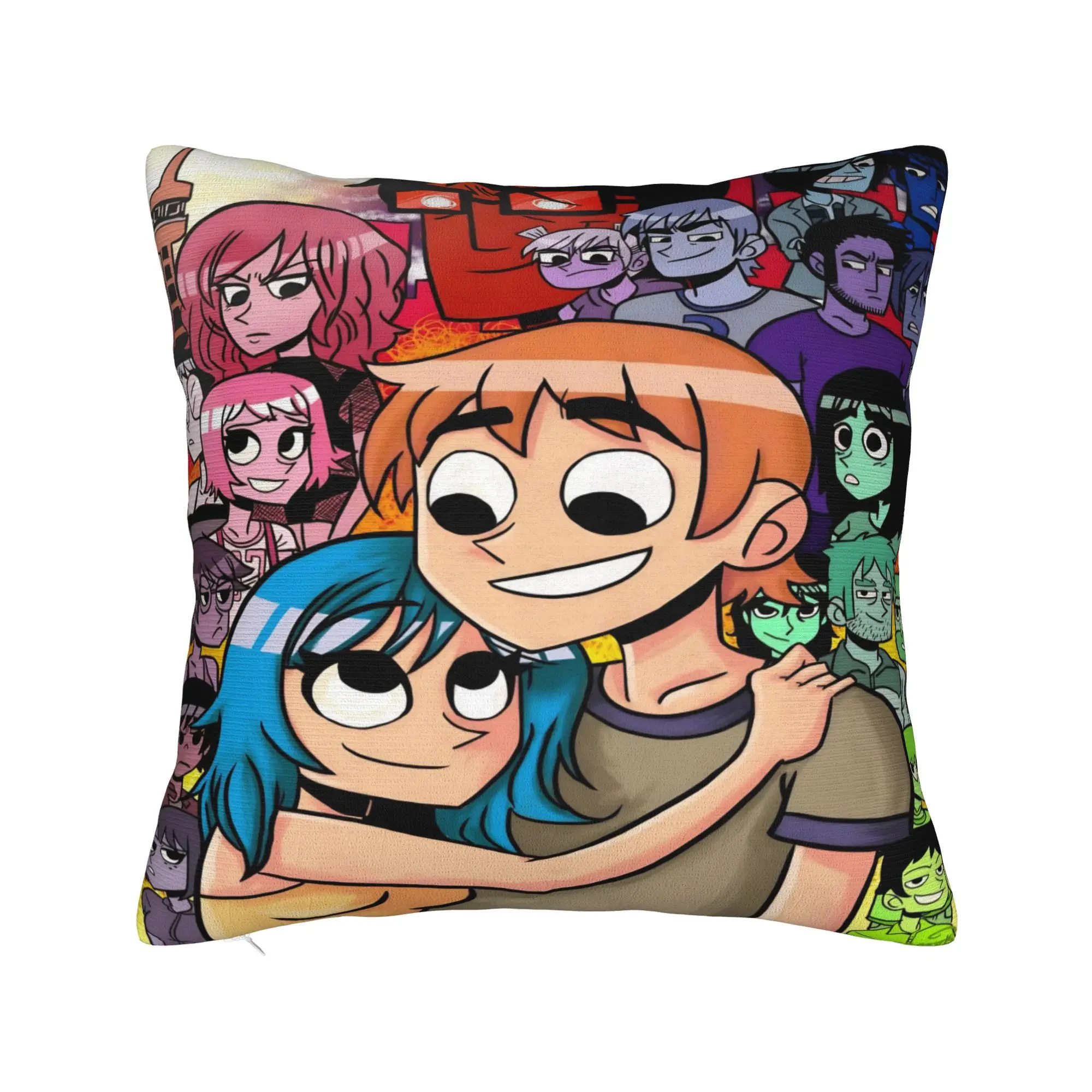 Scott Pilgrim vs. the World Pillowcase Merchandise Printing Cushion Cover  Throw Pillow Cover Home Decorations Square Multi Size