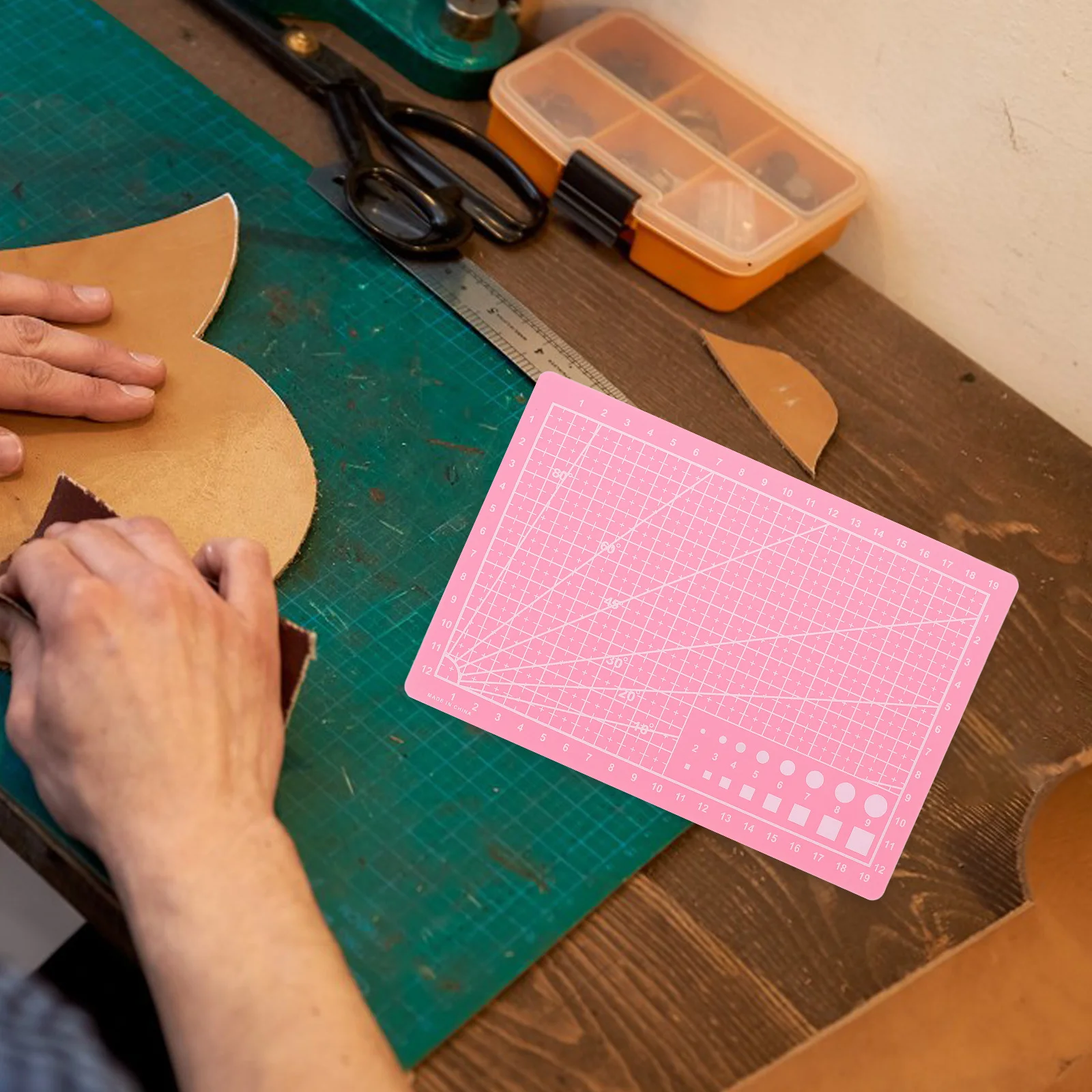 2 قطعة A5 على الوجهين قطع حصيرة الدقة الذاتي شفاء الحرفية مجلس PVC للخياطة DIY بها بنفسك سكرابوكينغ قياس الشبكة #1