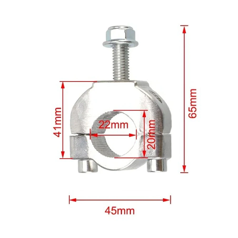 7/8'' 22mm Motorcycle Handlebar Risers Adapter Handle Bar Clamp For 2-Stroke 47cc 49cc Mini Moto Dirt Bike Moped