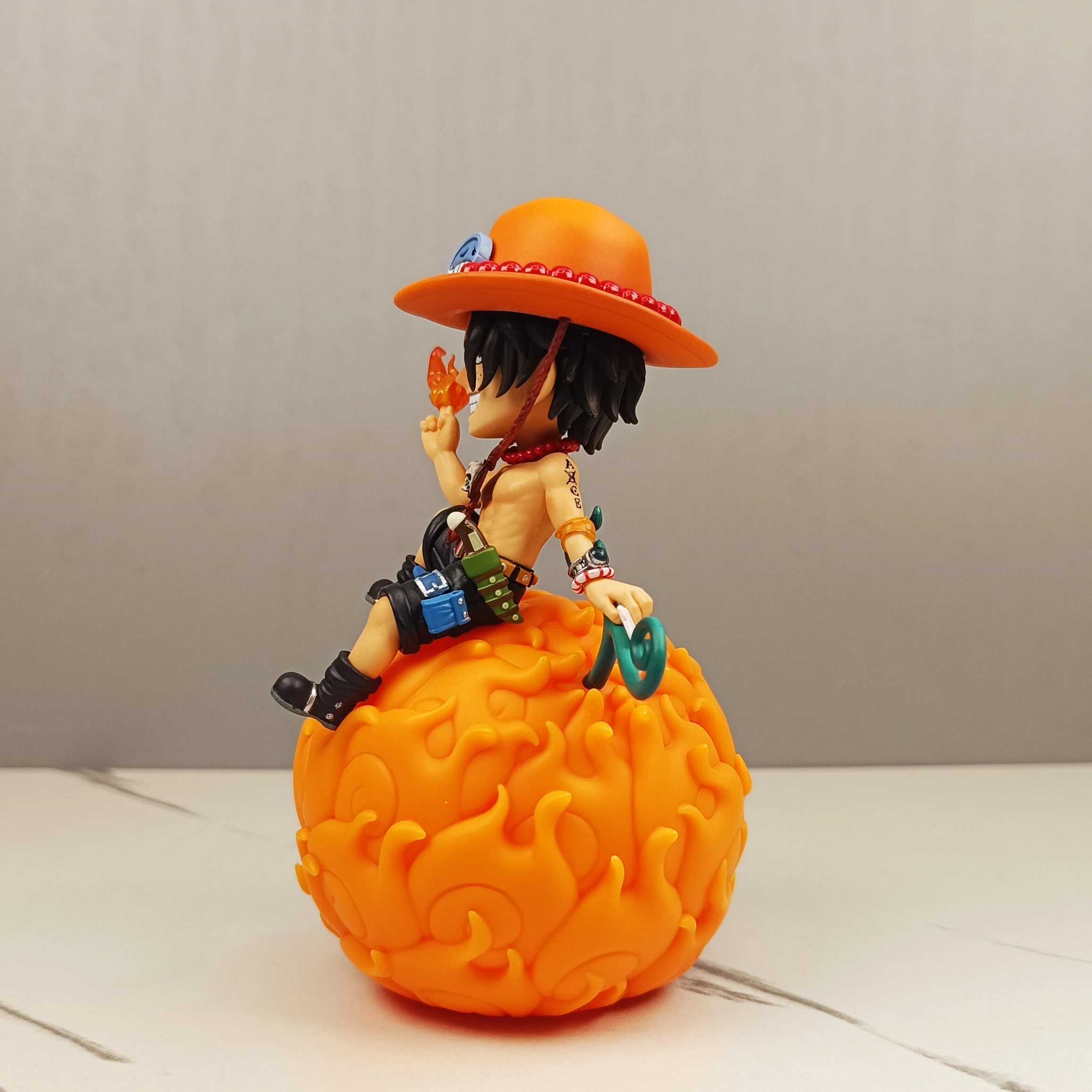 Figurki anime One Piece, 12 cm, Owoc Diabła Ace, figurka akcji, model, lalka, kolekcja zabawek, prezenty