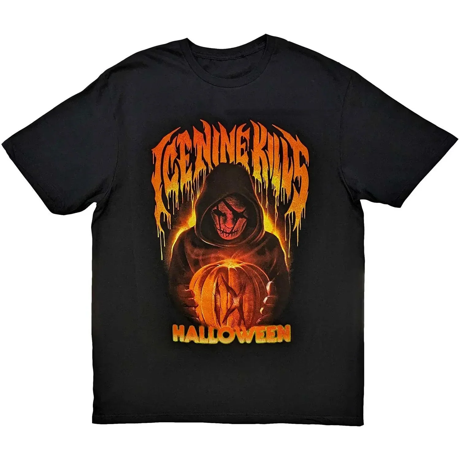 

Halloween Graphic Cotton T-Shirt Horror Band Tee Short Sleeve Crewneck Summer Trip T-shirt
