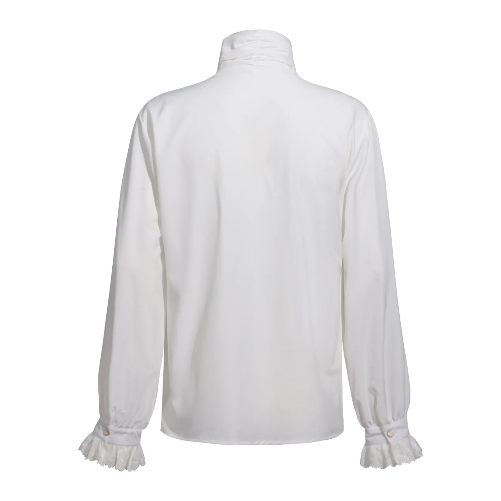 قميص رجالي Steampunk بلوزة كلاسيكية للأمير في القرون الوسطى وعصر النهضة للرجال بياقة مدورة أزياء تنكرية على الطراز الفيكتوري #4