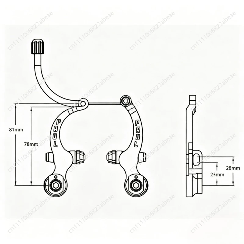 For PAUL COMPONENT Engineering Mini Moto Ultra Light Aluminum Brake V Brake
