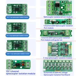 Optoacoplador Isolamento Módulo PLC para Kit Arduino, 1 Canal, AC220V, Isolamento Drive Module, Test Board