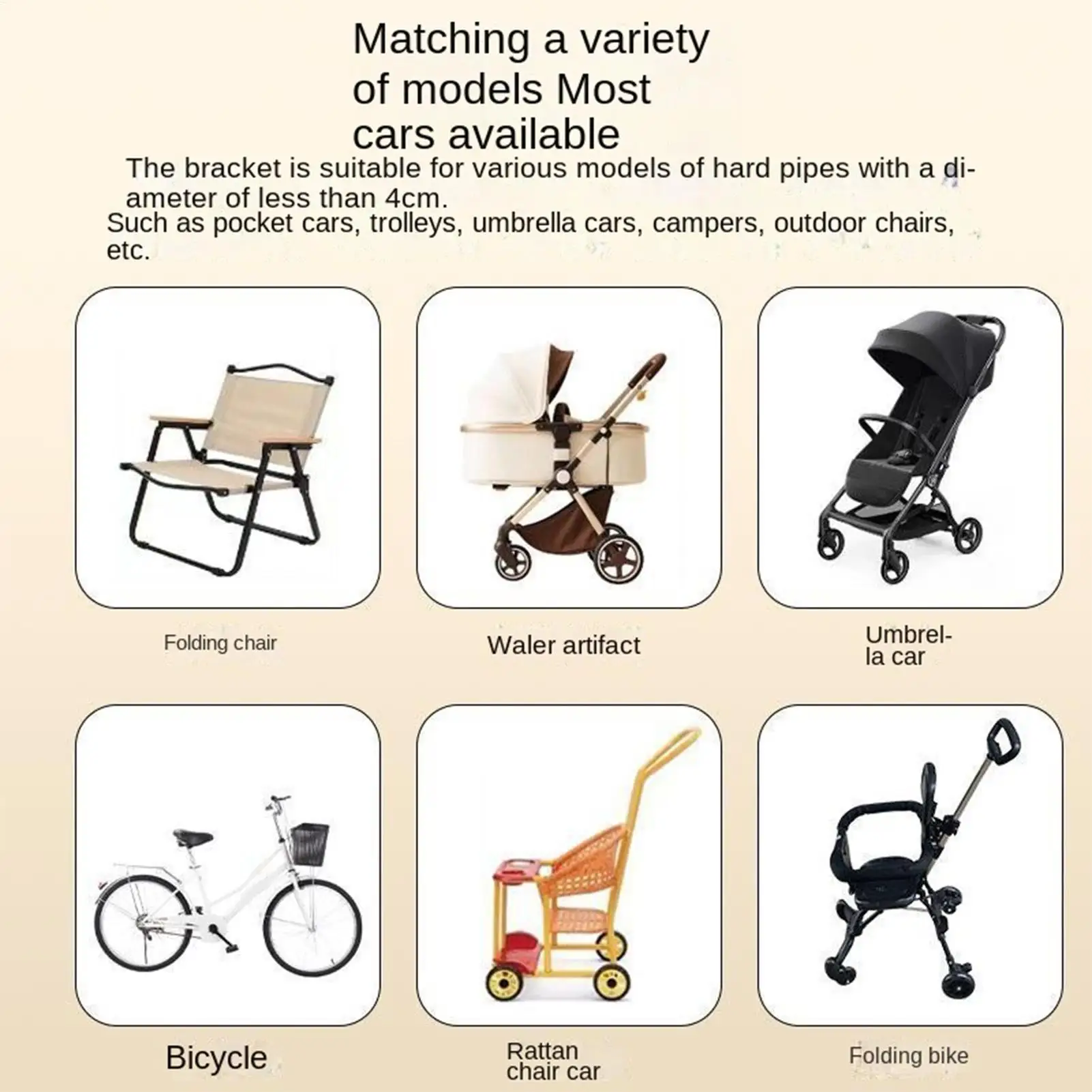Golf Cart Umbrella Holder Wheelchair Sunshade Support Frame Patio Chair Sunshade Fixed Support For Patio Picnic Balcony Lawn