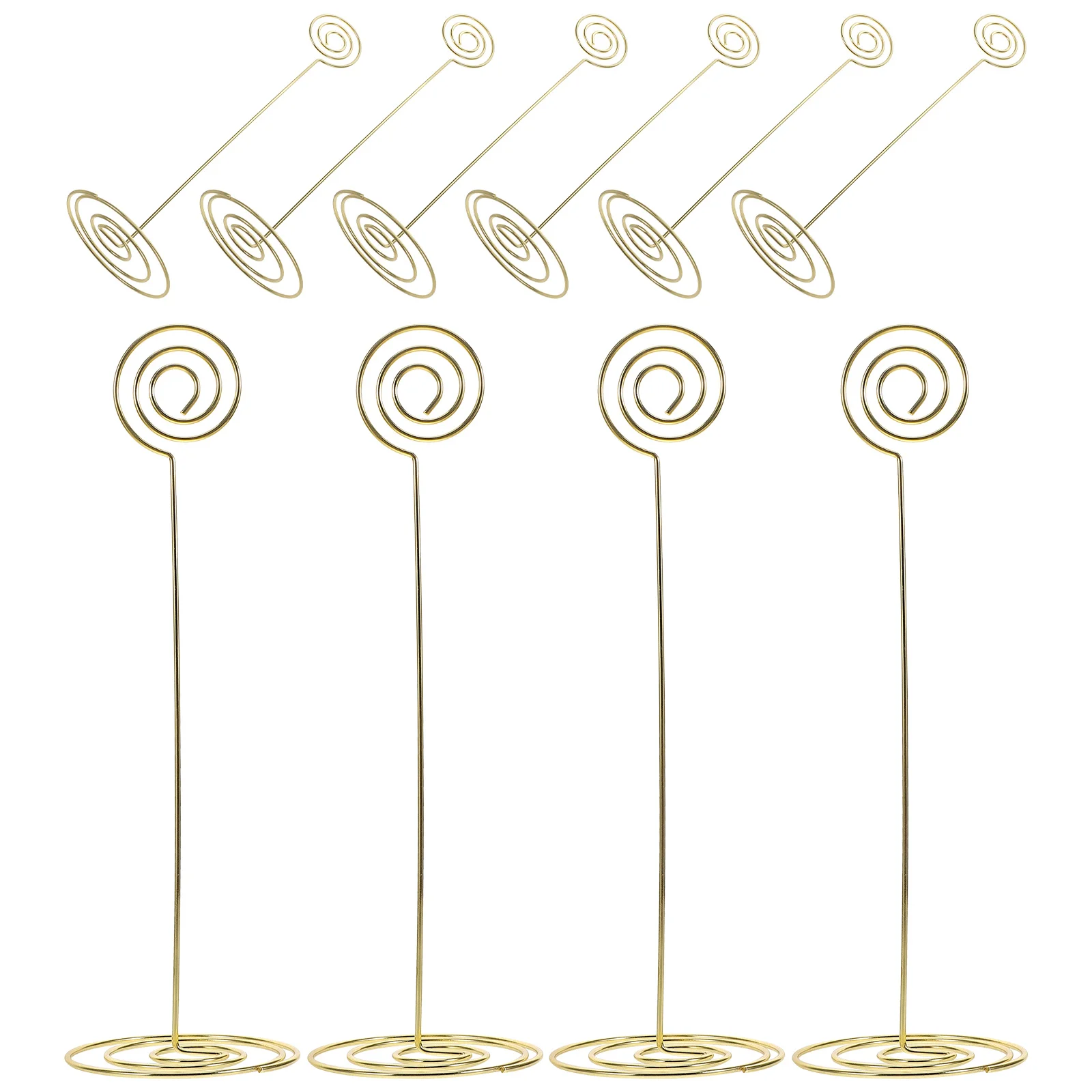 

10pcs High Table Rack Place Card Holders Picture Stand Note Cards Stand Menu Clips Name Card Clips Photo Holder Stylish Design