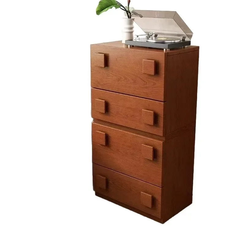 

Medieval style solid wood card door cabinet, sofa side cabinet, bedroom, living room locker, TV cabinet, combination module