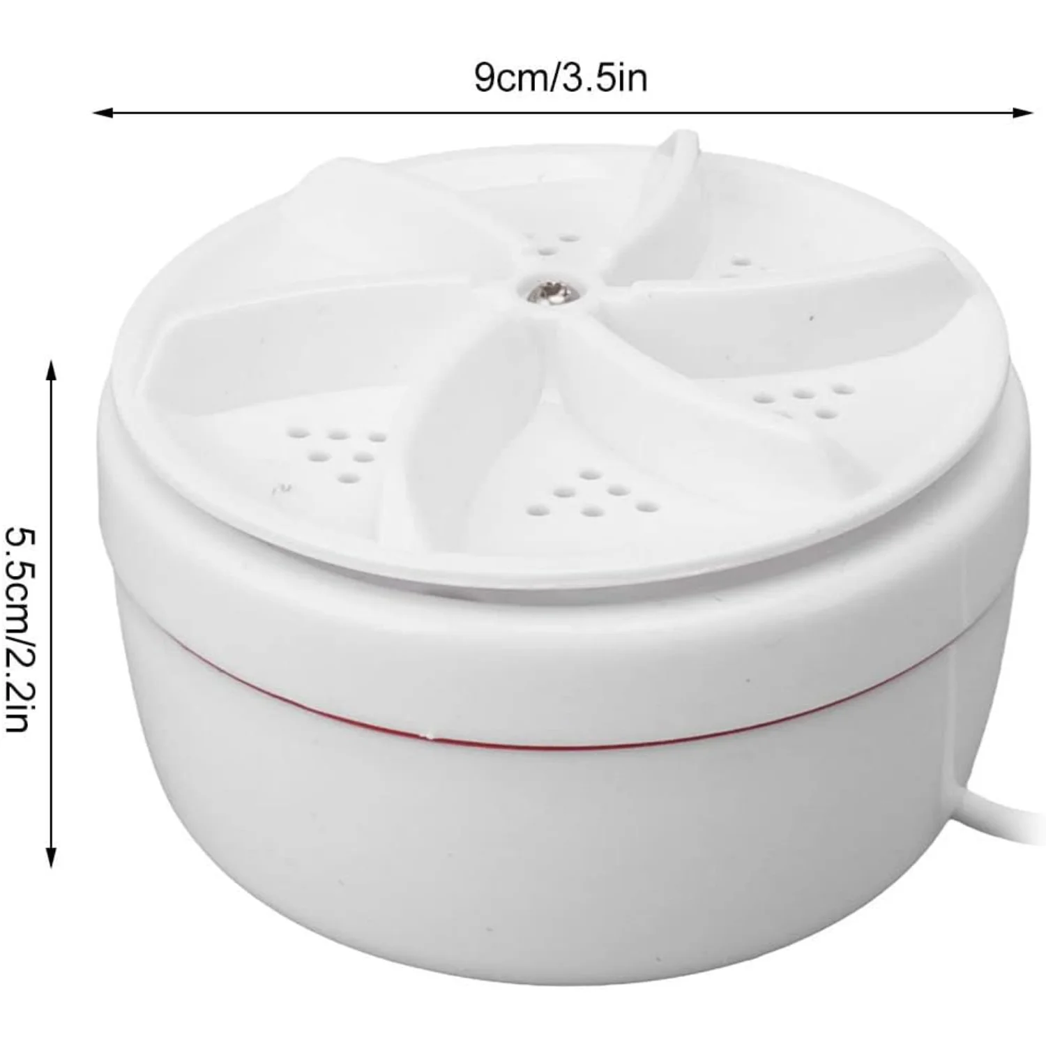 Travell Washer, Mini Washing Machine USB Portable Turbine 60W Laundry Tub Travel Washer  Plug 100\u2011240V for Socks Underwear