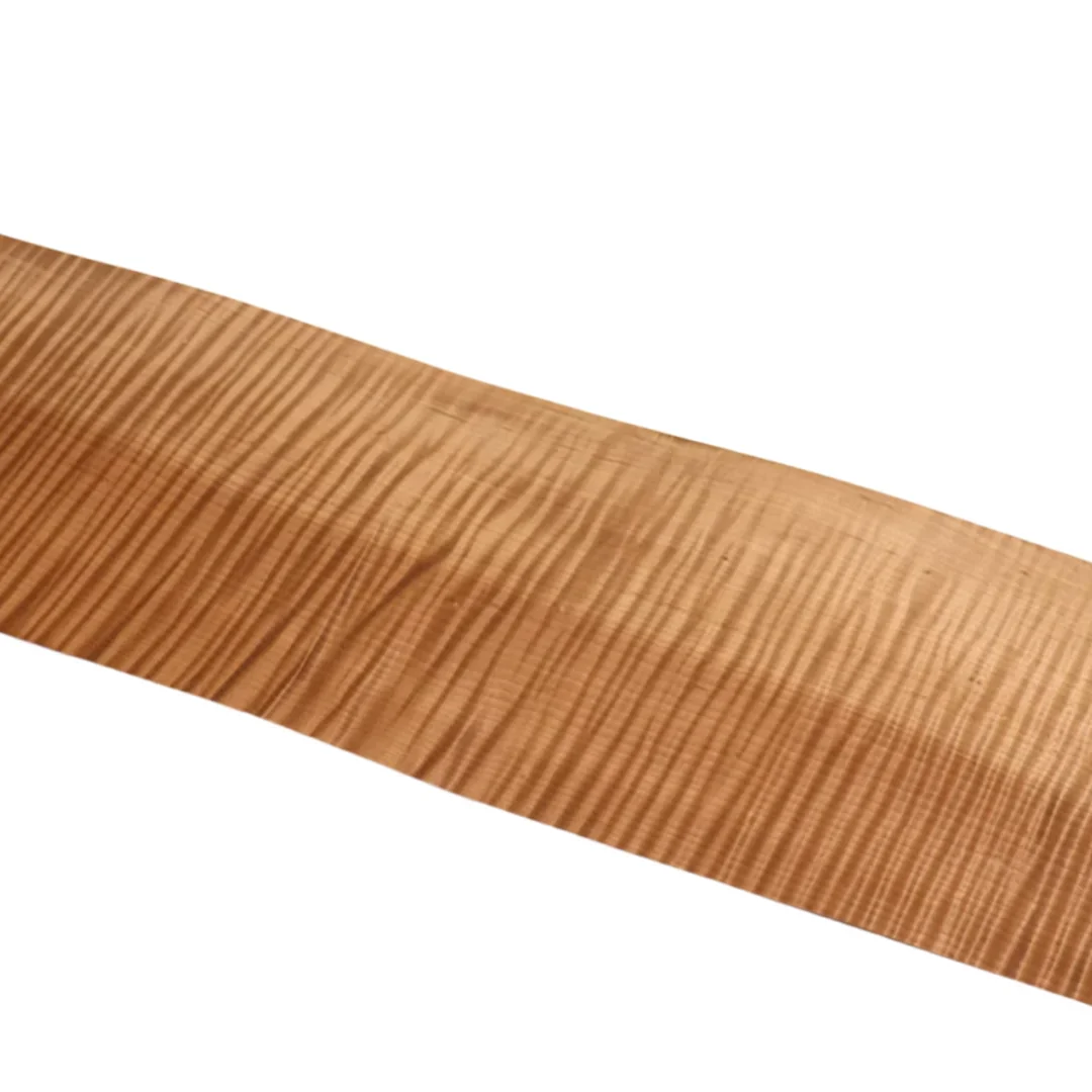 Thick:0.5mm Size:3x0.16m Smoked Maple Figure Wood Veneer with Shadowy Grain Guitar DIY Home Decor Furniture Speaker Decoration