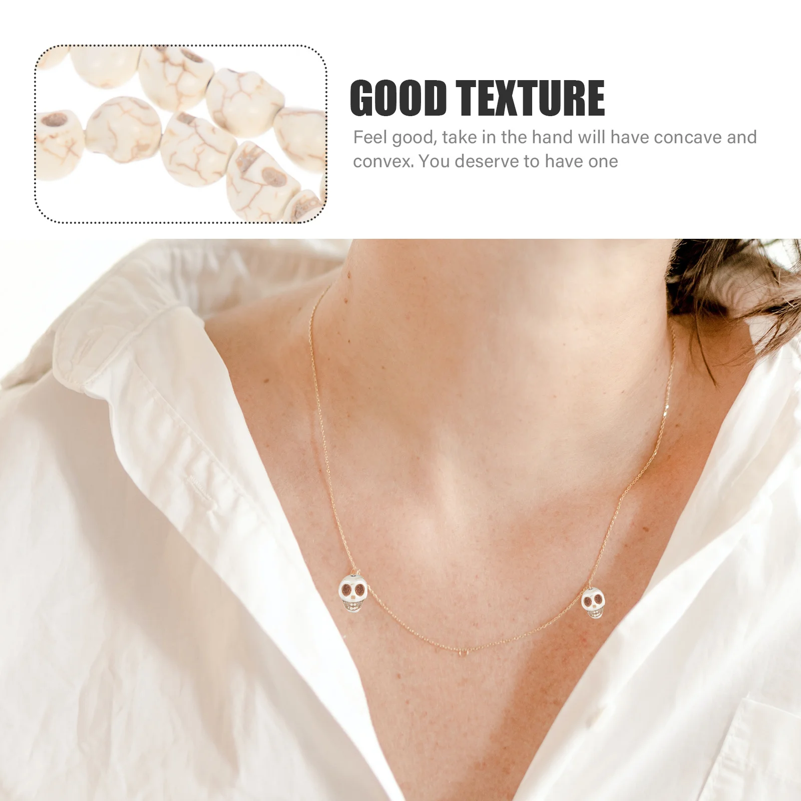 96 Stück türkisfarbenes Totenkopf-Design, lose Perlen, synthetische Charms, DIY-Schmuckzubehör, Armbandherstellung, synthetische Charms