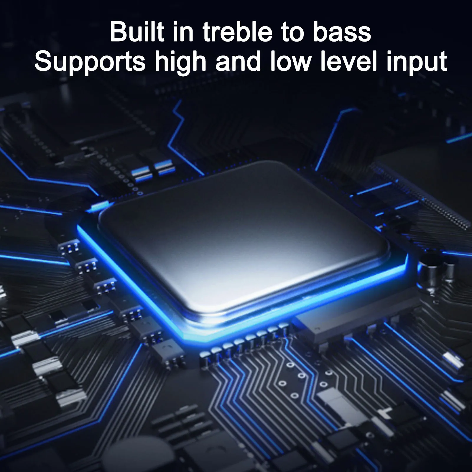 مكبر كهربائي مضخم صوت استيريو للسيارة 7800 واط 12 فولت 4 قنوات تحسين جودة الصوت فئة سبائك الألومنيوم لشاحنة UTV