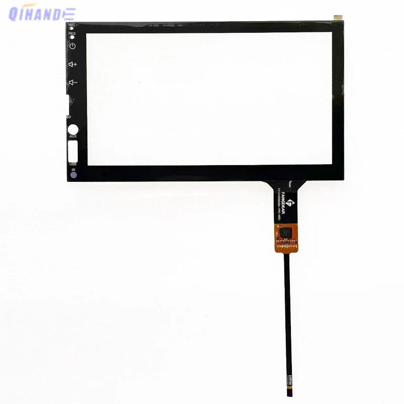 

New 7Inch 6Pin P/N JY R9015 Car GPS 2Din Capacitive Touch Screen Digitizer Sensor External Glass Panel GT9157 174*100mm GT911